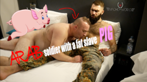 Filmcover Arab soldier with a fat slave pig